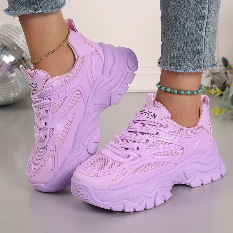 Women Shoes Tennis - 2025年新作 レディーススニーカー ファッションチャンキースニーカー レディース アウトドア テニス