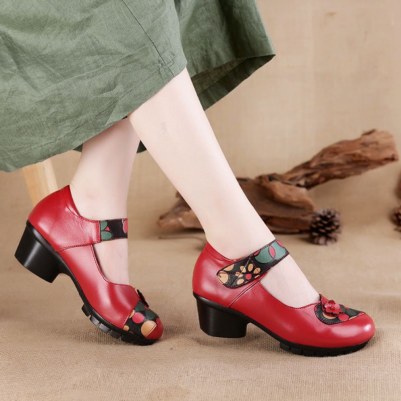 Women'S Shoes Quality - 女性のための豪華な花柄のウェッジヒール,スタイリッシュな靴,良質,2024