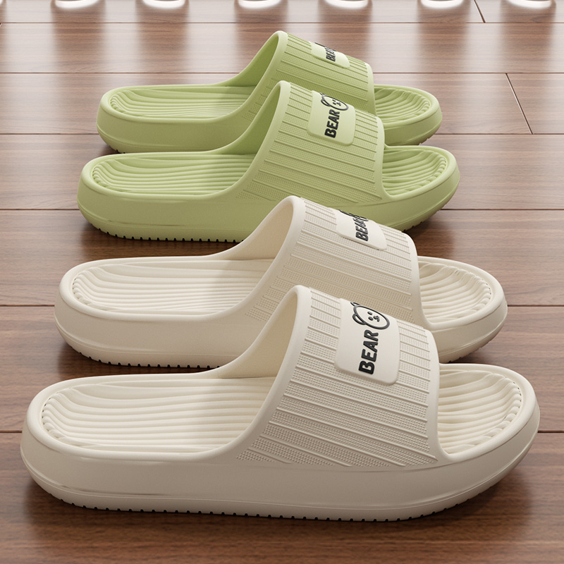 クラウドソフトスリッパ、レディース・メンズ、かわいいクマのデ - Mule Slip On のレビューと価格