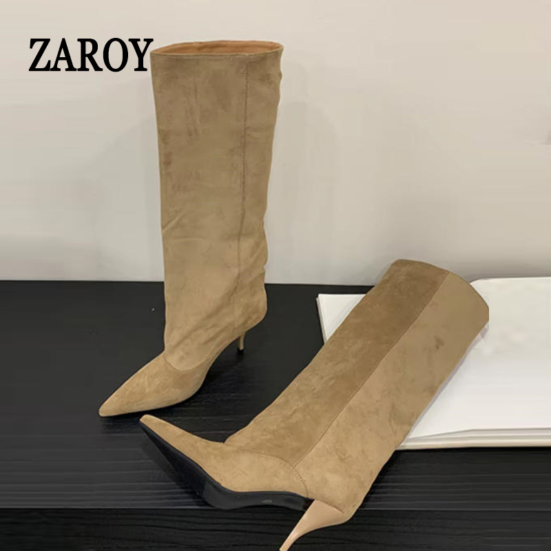 ZAROY ニーハイブーツ レディース 冬用 暖かいスノーブ - Knee High Boots Women のレビューと価格