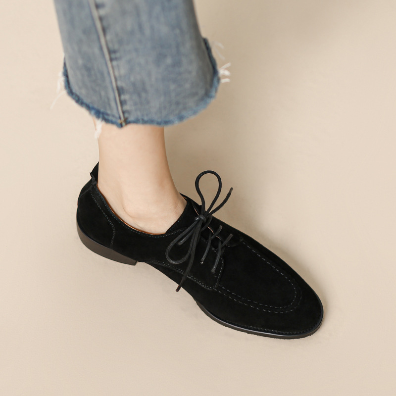 2025年春秋新作 レディース レトロ レースアップ オック - Oxford Lace Up Women のレビューと価格