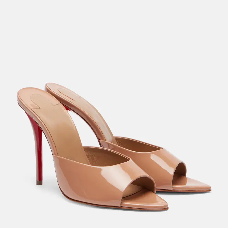 女性用靴新しいポインテッドオープントゥローマンサンダルメタル - Women'S Shoes Quality のレビューと価格