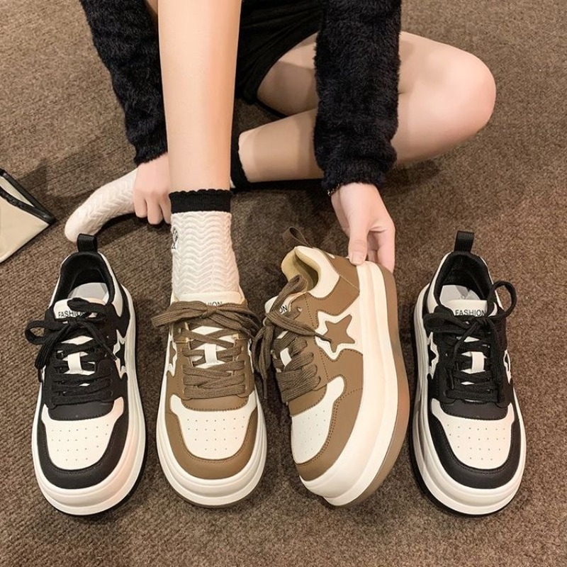 ジョギング用スターウォーキングプラットフォームシューズ、快適 - Women Shoes Tennis のレビューと価格