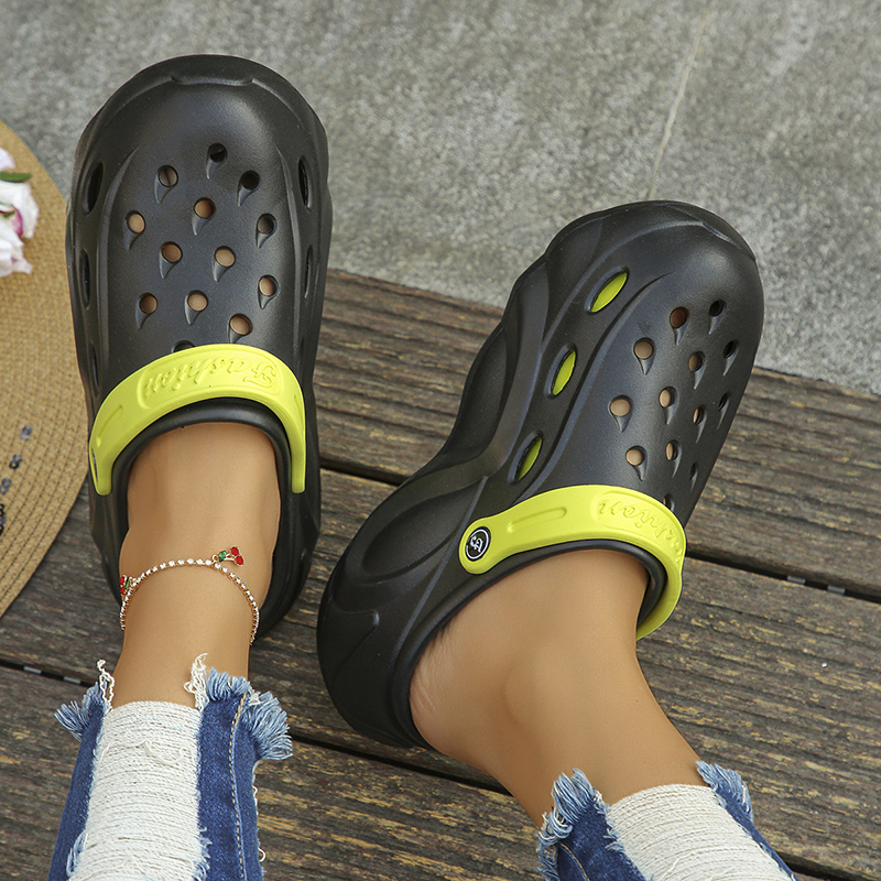 分厚いプラットフォーム下駄サンダル女性 2024 夏ソフト厚 - Women'S Shoes Clogs のレビューと価格