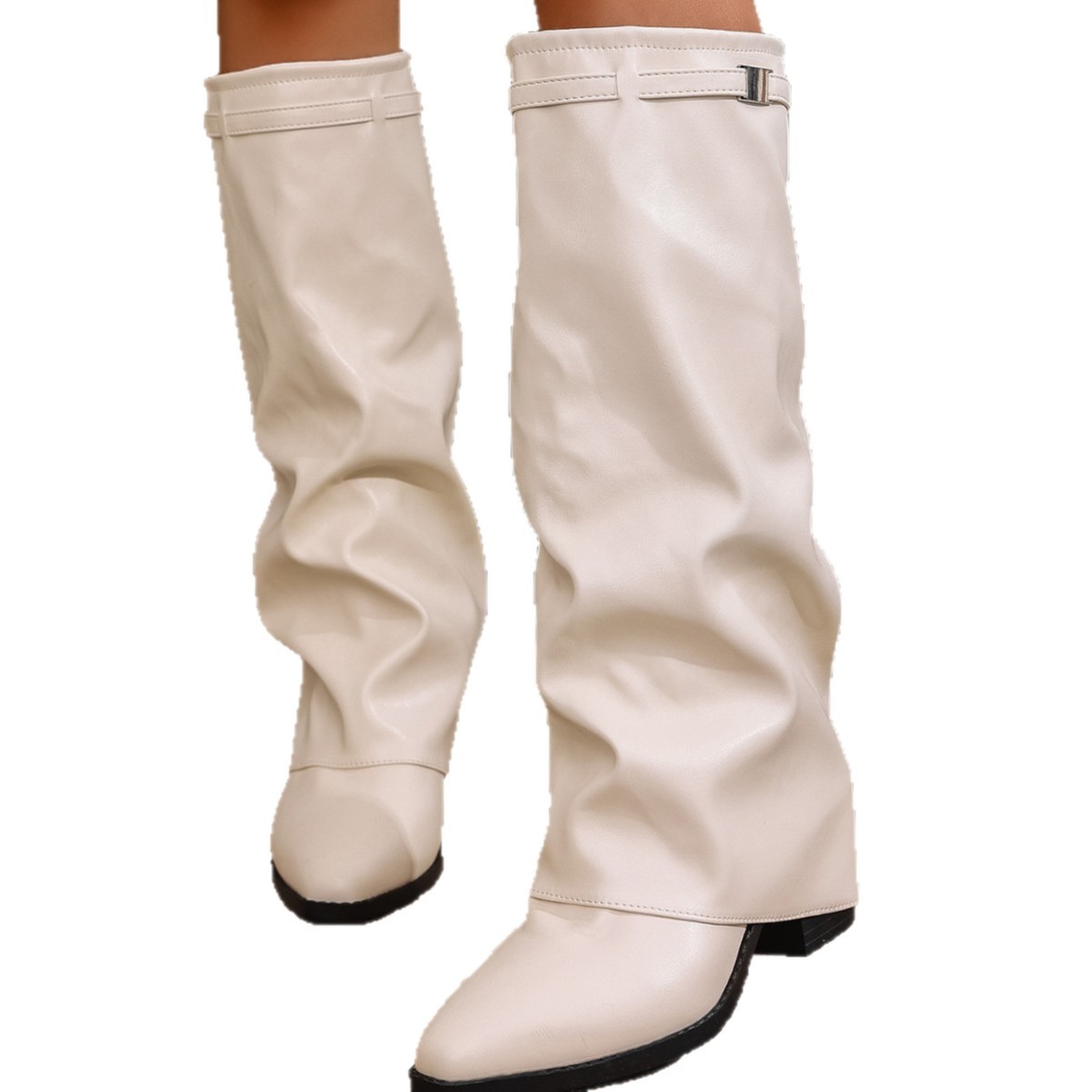 鋭い先端のヨーロッパとアメリカのハイレッグパンツブーツ 秋と - Sock Boot Women のレビューと価格
